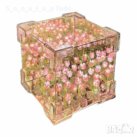 Очарователна нощна лампа лале – Многофункционално освежаване на вашето пространство, снимка 1