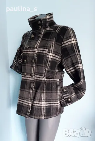 Два броя / Марково палто в каре "Hydraulic the blue jean standard" и "Yessica  , снимка 11 - Палта, манта - 48941993