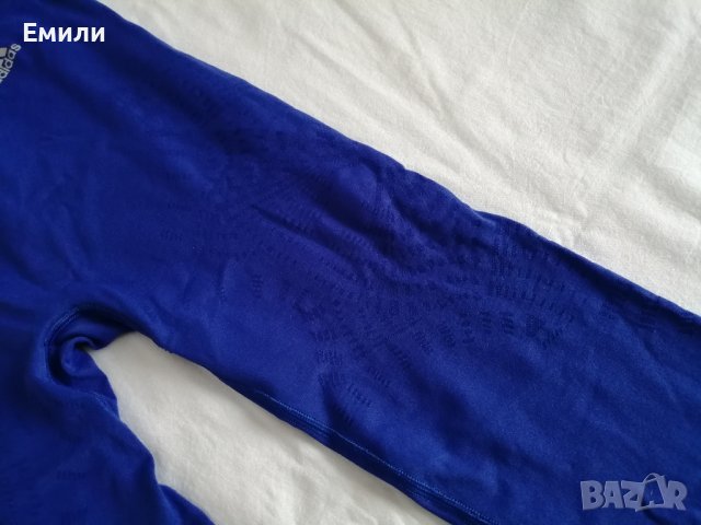 Adidas Adipure, Climalite оригинален дамски клин 3/4 - термобельо в син цвят р-р XS, снимка 4 - Клинове - 42714952