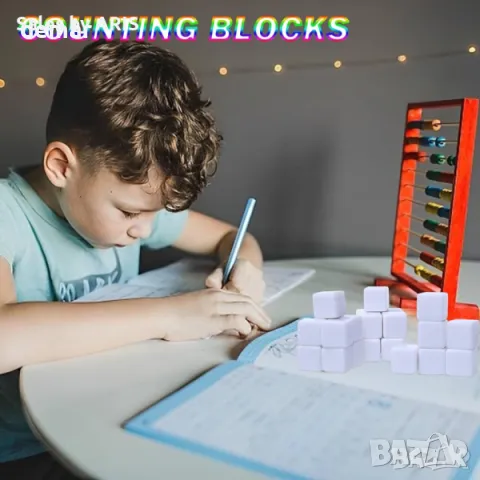 Празни зарове 16 мм, акрилни зарове. Напарви си сам зарове, 50 броя, снимка 4 - Други игри - 49930557