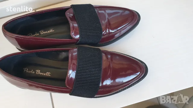 Елегантни лачени обувки бордо. Размер 35, снимка 8 - Дамски елегантни обувки - 47736237