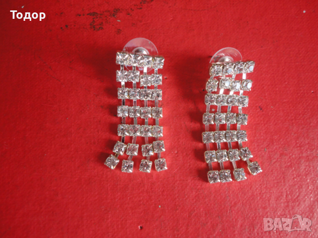 Страхотни обеци обици с камъни , снимка 3 - Обеци - 44745923