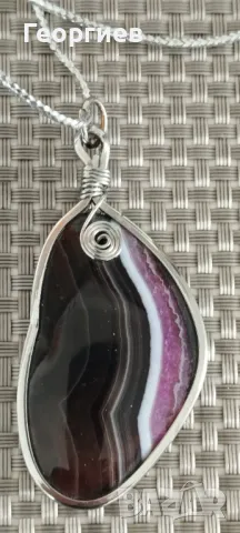 Голям Медальон с естествен камък ”Малахит” с тегло 27.10 гр., снимка 1