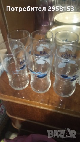 6 чаши стъклени с кана 1 литър за тази цена, снимка 1 - Чаши - 38673498