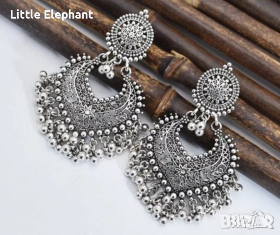 Sale Винтидж,Обеци индийски стил масивен модел/нови