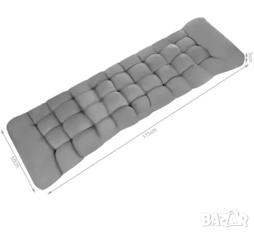 Голяма възглавница за стол, пейка, шезлонг, палет с ленти за фиксиране, снимка 3 - Декорация за дома - 51261813