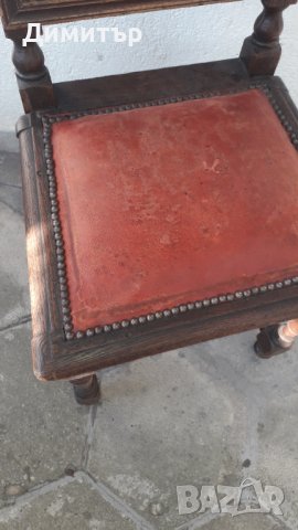 Старинен дървен стол, снимка 4 - Антикварни и старинни предмети - 37554936