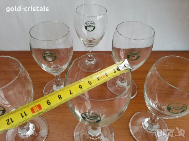 Кристални чаши Балкантурист, снимка 3 - Антикварни и старинни предмети - 33961909