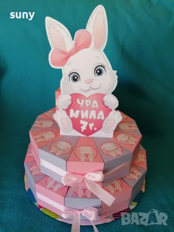 Картонена торта Стич, снимка 5 - Други - 49413965