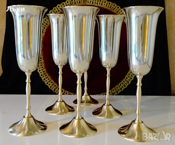 Бронзов бокал за вино,чаша за вино 220 мл. , снимка 6 - Антикварни и старинни предмети - 50787069