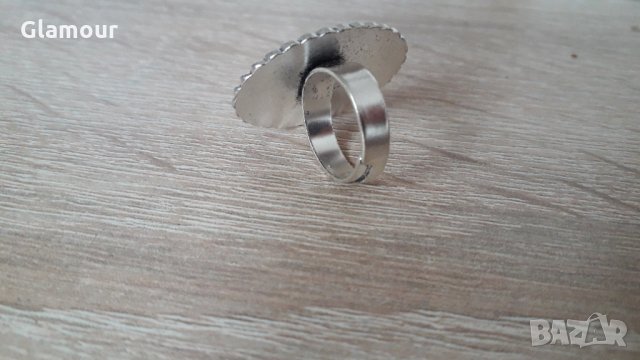 Пръстен със седеф , снимка 2 - Пръстени - 32173871