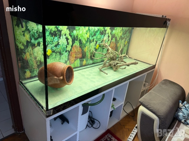 Аквариум 740л. с оборудване, снимка 2 - Аквариуми - 52017121