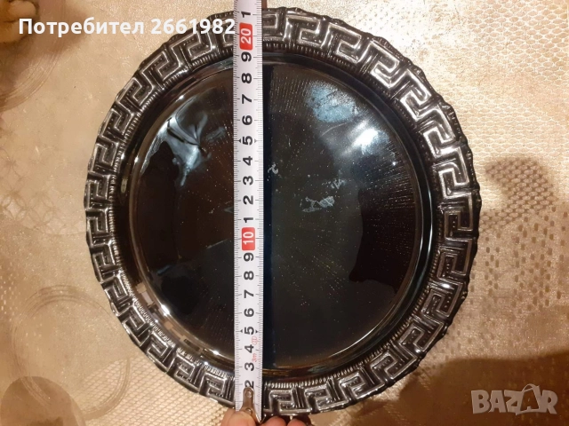 Прекрасен стъклен сервиз от 6 бр. чинии, снимка 2 - Чинии - 52850018