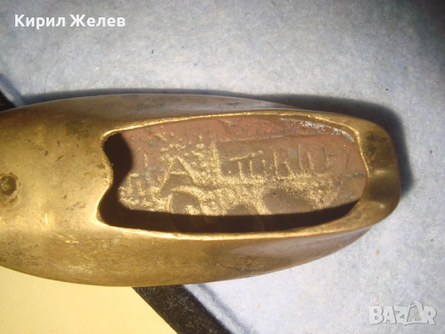 СТАР КРАСИВ МЕТАЛЕН ПЕПЕЛНИК - ЧЕХЪЛ ТУРЦИЯ РЪЧНА МАЙСТОРСКА ИЗРАБОТКА СУВЕНИР 25145, снимка 8 - Антикварни и старинни предмети - 38108212