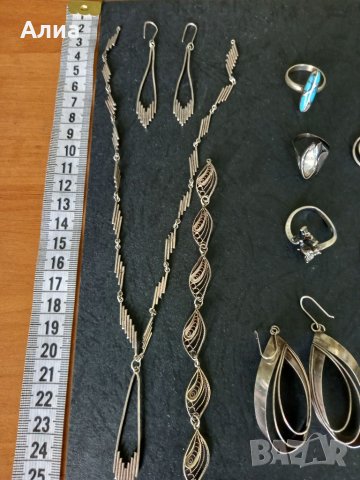 Сребърни бижута, снимка 4 - Бижутерийни комплекти - 33683470