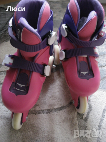Детски регулируеми ролери Oxelo размер 26-28 + предпазни наколенки , снимка 5 - Други - 52480541