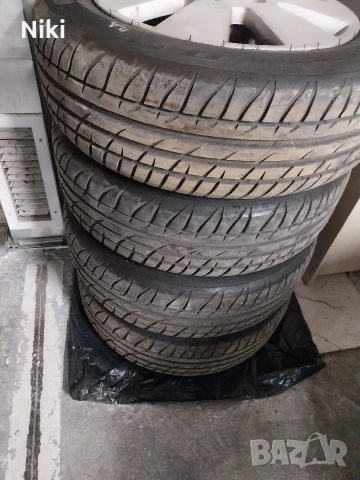 Алуминиеви джанти за Опел с хубави гуми 185 60 15 , снимка 2 - Гуми и джанти - 53915113