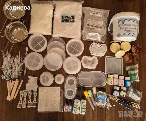 материали за изработка на свещи и гипсови отливки