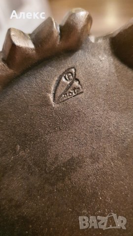 Голям Бароков свещник, Маркиран, Смола, 40см, снимка 6 - Антикварни и старинни предмети - 39014328