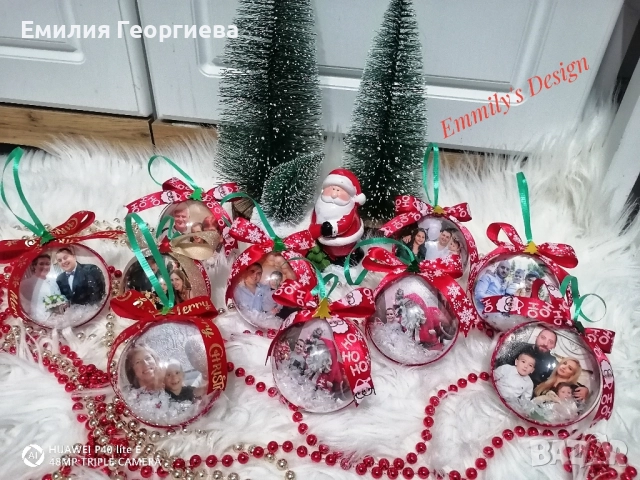 Коледни топки със снимки на-най ниски цени , снимка 4 - Коледни подаръци - 52591530