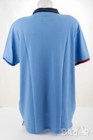 Синя мъжка блуза от памук с яка Sir Raymond Tailor - 3XL, снимка 2 - Блузи - 42822270