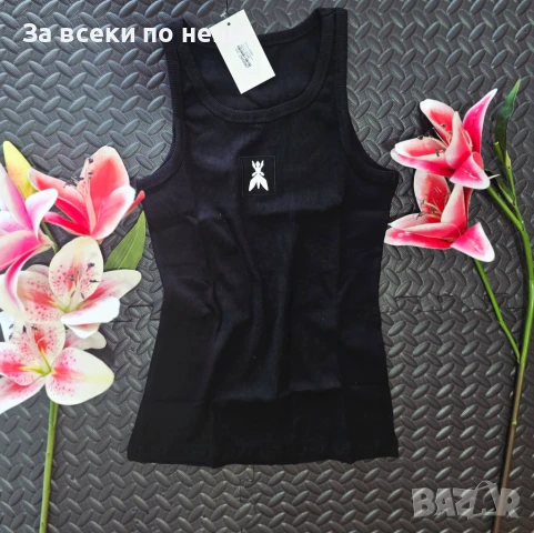 Дамски Памучен Еластичен Ежедневен Спортен Летен Потник С Бродирано Лого - 4 Цвята Код VL-93, снимка 5 - Потници - 50828643