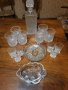 Кристален комплект шише и чаши, снимка 1