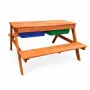 ОТНОВО НАЛИЧНА Детска маса с пейки и пясъчник 2в1 GINGER HOME, снимка 4