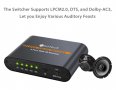 1X5 SPDIF TOSLINK Split Switcher Дистанционно Цифрово Оптично Аудио 1Изход 5Входа LPCM2 DTS DolbyAC3, снимка 13