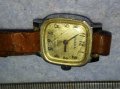 ЧАЙКА 17 КАМЪКА Стар РУСКИ СССР МЕХАНИЧЕН РЯДЪК ДАМСКИ ЧАСОВНИК с КОЖЕНА КАИШКА 38938, снимка 4