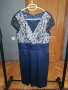 Елегантна тъмно синя рокля, снимка 5