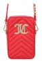 JUICY COUTURE 🍊 Дамска чанта с капитониран ефект RED & GOLD нова с етикети, снимка 2