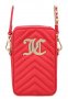 JUICY COUTURE 🍊 Дамска чанта с капитониран ефект RED & GOLD нова с етикети, снимка 2