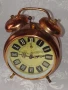 Стар Германски Механичен Будилник - Работи и Звъни с Камбани, снимка 1