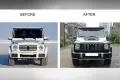 Хром/черна решетка тип GTR дизайн W464, снимка 7