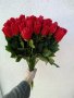 Изкуствени цветя-рози червени плюш, снимка 5