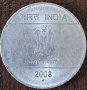 1 рупия 2008, Индия, снимка 2