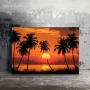 Картина на платно с дървена рамка-Залез слънце,океан,палми, снимка 10