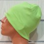 Нова зимна шапка в неонов зелен цвят, снимка 1 - Шапки - 32046534