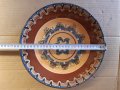 Стара голяма красива керамична чиния , пано, снимка 4