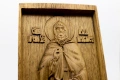 Релефна икона на свети преподобни Иля Муромец от масивен дъб, снимка 5