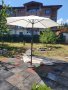 Нов чадър със стойка, снимка 1 - Градински мебели, декорация  - 40594223