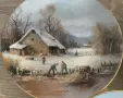 🇩🇪 Колекционерски порцеланови чинии Tirschenreuth – „Weihnachtliche Landschaften“, снимка 4