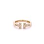 Златен дамски пръстен Tiffany 2,63гр. размер:55 14кр. проба:585 модел:20298-6, снимка 1 - Пръстени - 42905392
