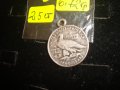 ПОСРЕБРЕН ИНДИАНЕЦ МЕДАЛЬОН - МОНЕТА ДОЛАР 4437, снимка 4