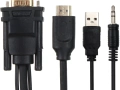 Кабел VCOM HDMI към VGA и 3.5 мм жак и USB - CG493A-1.8, снимка 8