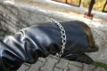 Дълги кожени ръкавици Черни и червени , снимка 5