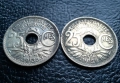 Стара монета 25 сантима 1938 г. и 1939 г. Франция - красиви !, снимка 7