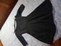 Кукленска черна рокля, снимка 1 - Рокли - 30854338