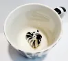 Порцеланова ръчно рисувана чаша Zebra., снимка 3